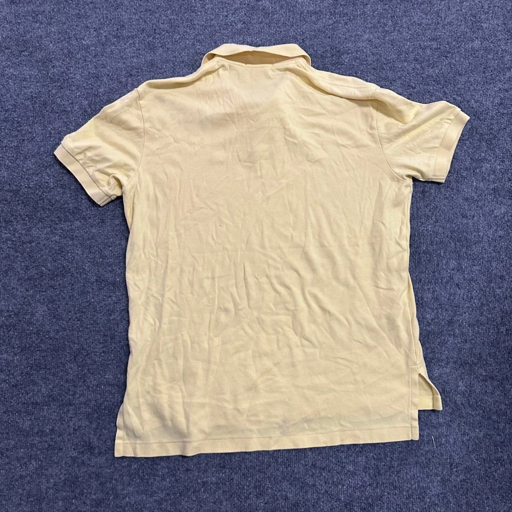 Polo Ralph Lauren Polo Mens Size M Yellow Short Sleeve Cotton Stained Casual